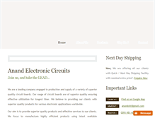 Tablet Screenshot of anandcircuits.com